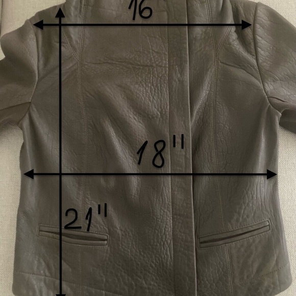 Leather Jacket size M - 7 For All Mankind - Picture 10 of 16